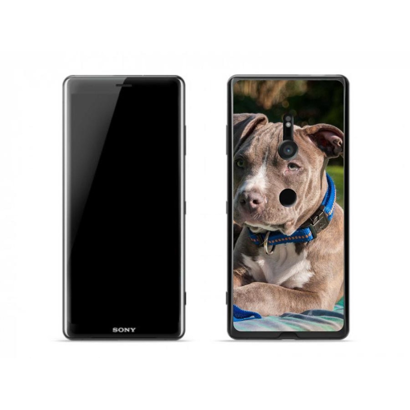 Gelový kryt mmCase na mobil Sony Xperia XZ3 - pitbull