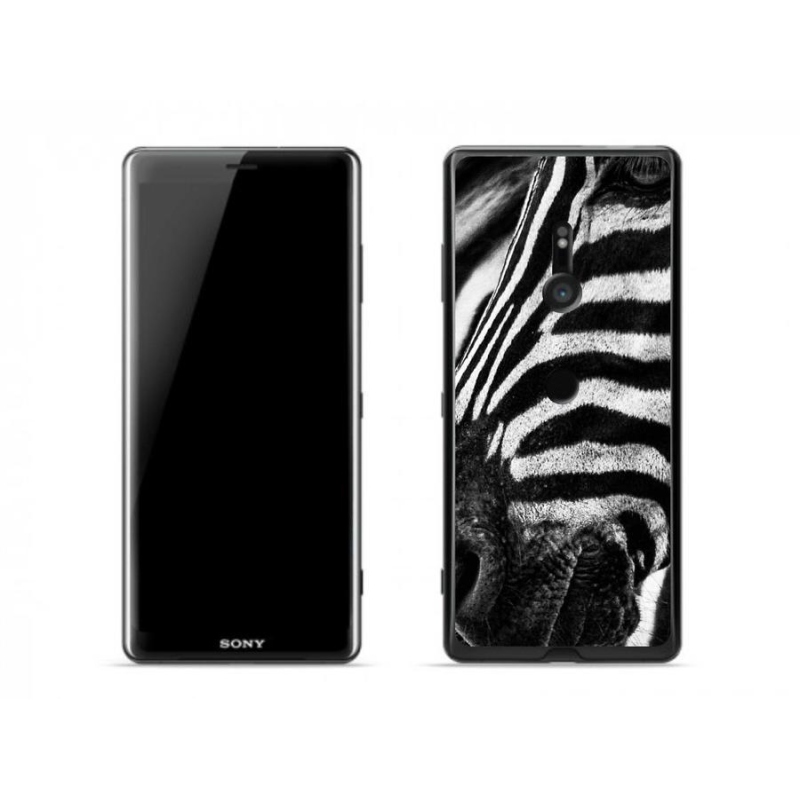 Gelový kryt mmCase na mobil Sony Xperia XZ3 - zebra