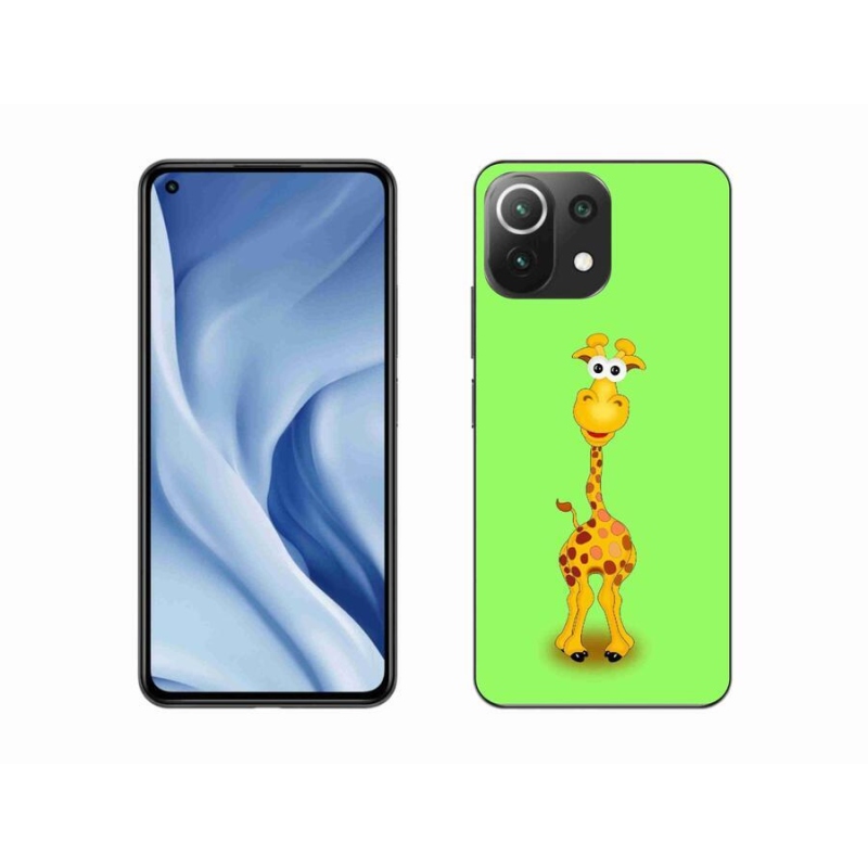 Gelový kryt mmCase na mobil Xiaomi 11 Lite 5G NE - kreslená žirafa