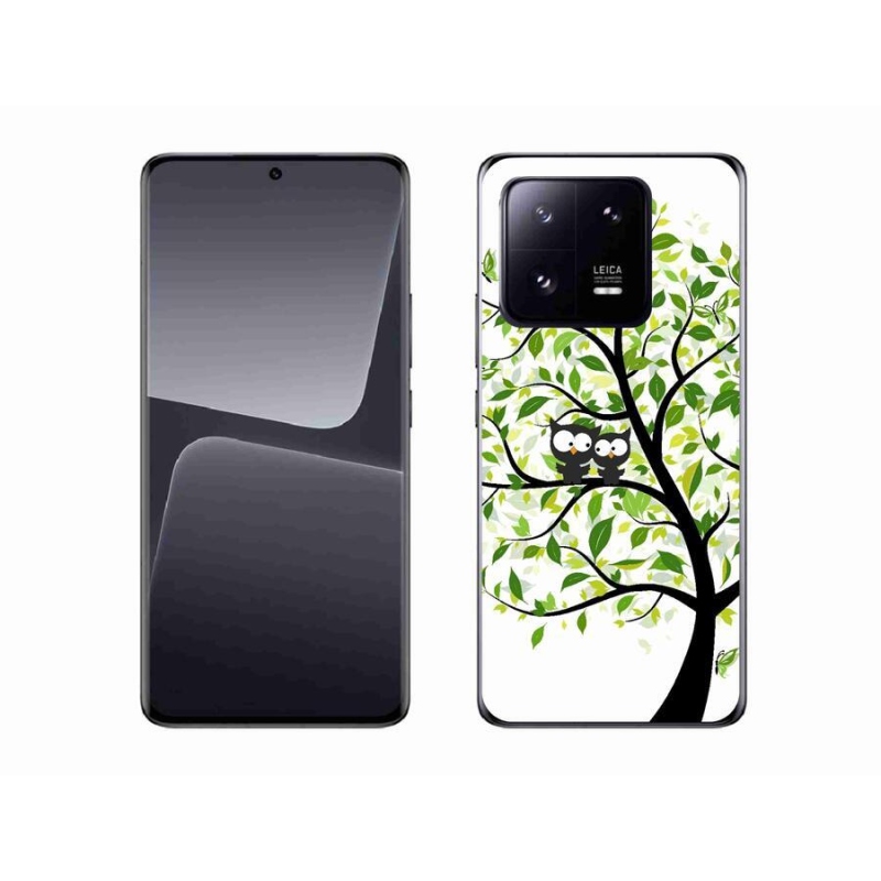Gelový kryt mmCase na mobil Xiaomi 13 Pro - sovičky na stromě