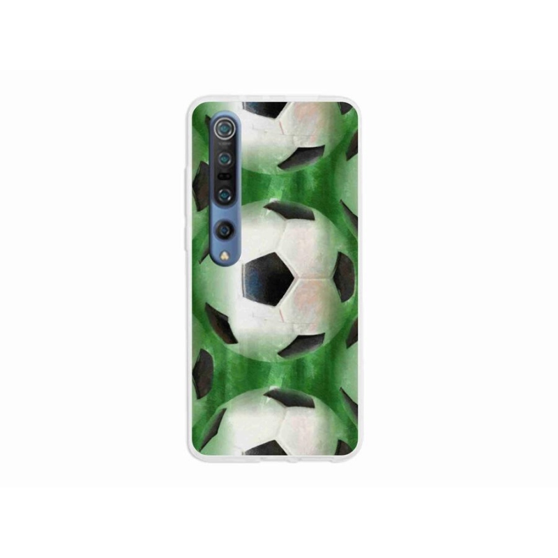 Gelový kryt mmCase na mobil Xiaomi Mi 10 - fotbalový míč