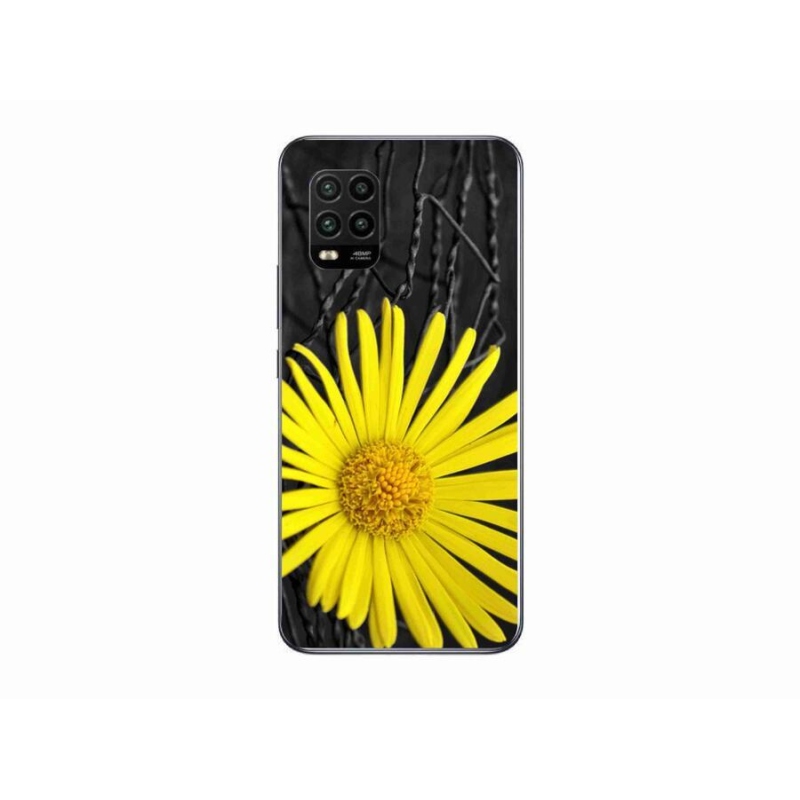 Gelový kryt mmCase na mobil Xiaomi Mi 10 Lite - žlutá květina