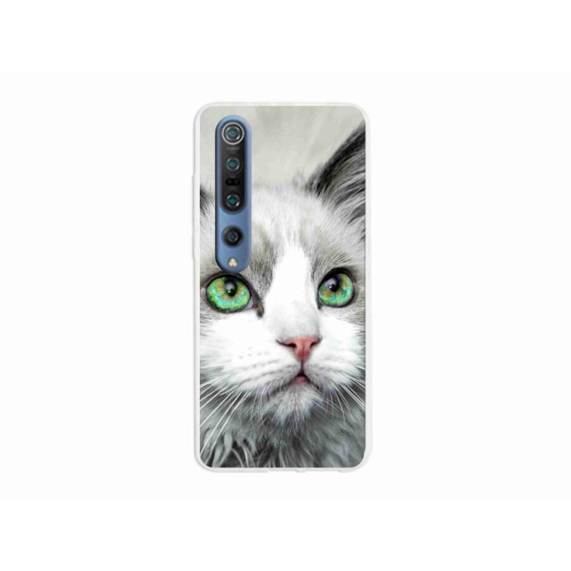 Gelový kryt mmCase na mobil Xiaomi Mi 10 Pro - kočičí pohled