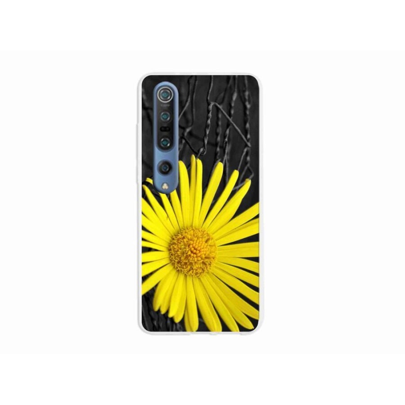 Gelový kryt mmCase na mobil Xiaomi Mi 10 Pro - žlutá květina