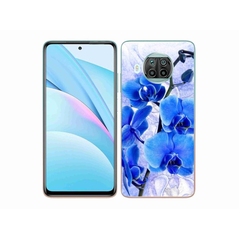 Gelový kryt mmCase na mobil Xiaomi Mi 10T Lite 5G - modré květy