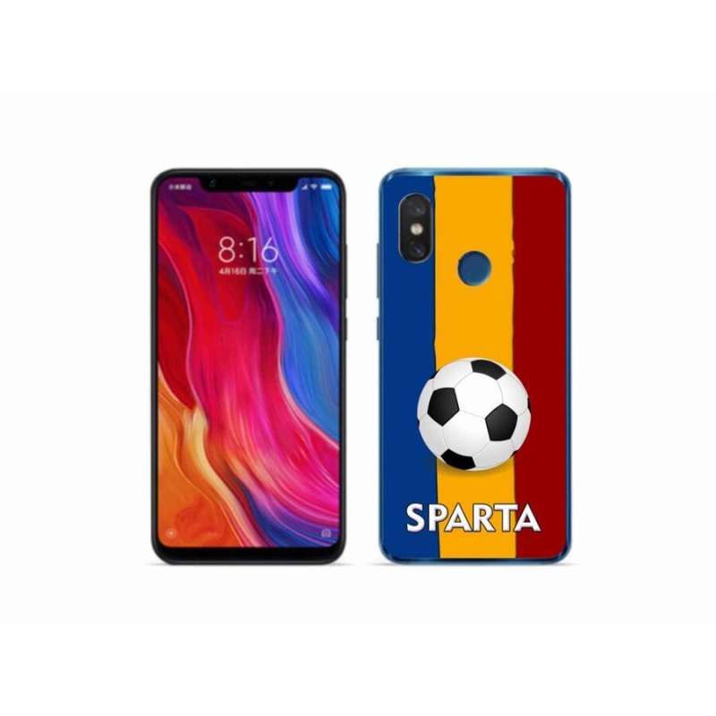 Gelový kryt mmCase na mobil Xiaomi Mi 8 - fotbal 1