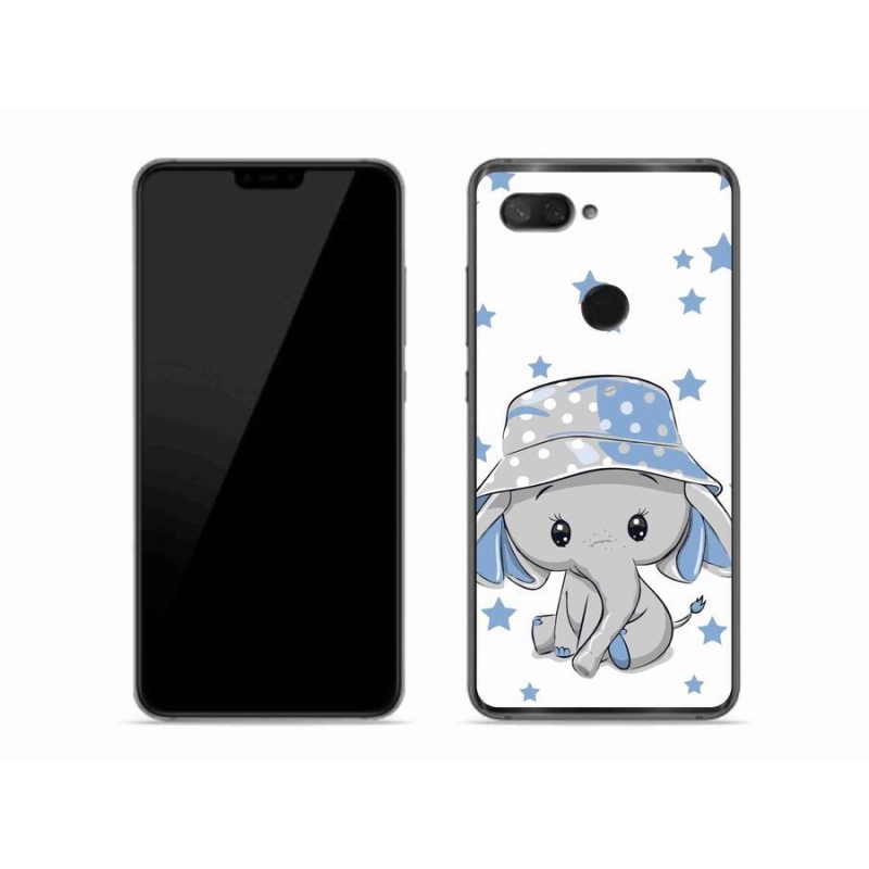Gelový kryt mmCase na mobil Xiaomi Mi 8 Lite - modrý slon