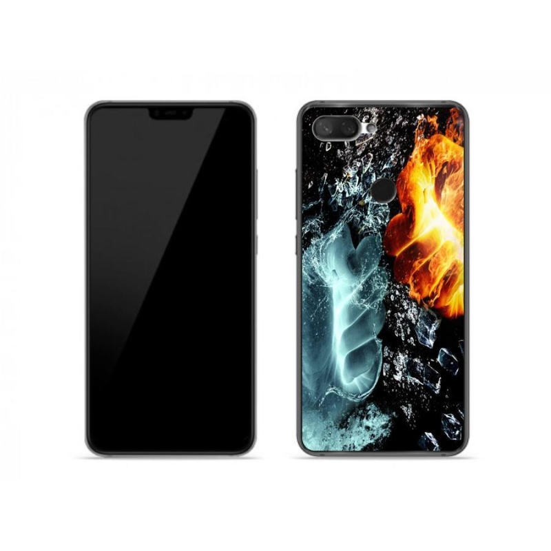 Gelový kryt mmCase na mobil Xiaomi Mi 8 Lite - voda a oheň