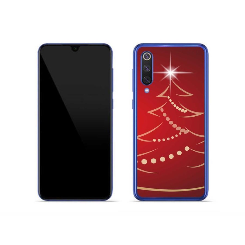 Gelový kryt mmCase na mobil Xiaomi Mi 9 SE - kreslený vánoční stromek