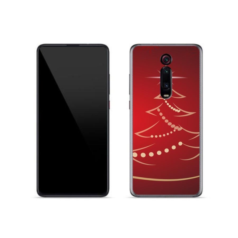 Gelový kryt mmCase na mobil Xiaomi Mi 9T Pro - kreslený vánoční stromek
