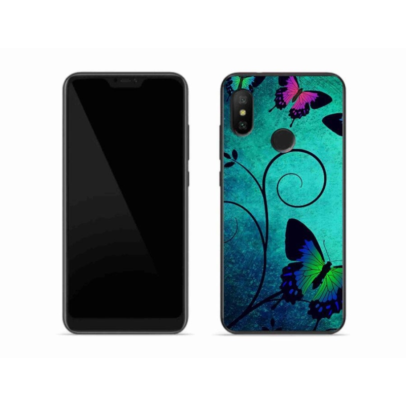 Gelový kryt mmCase na mobil Xiaomi Mi A2 Lite - barevní motýli