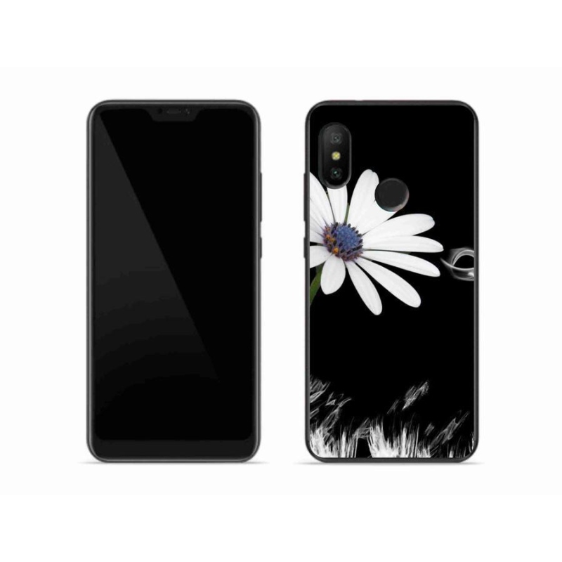 Gelový kryt mmCase na mobil Xiaomi Mi A2 Lite - bílá květina