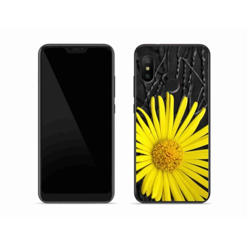 Gelový kryt mmCase na mobil Xiaomi Mi A2 Lite - žlutá květina
