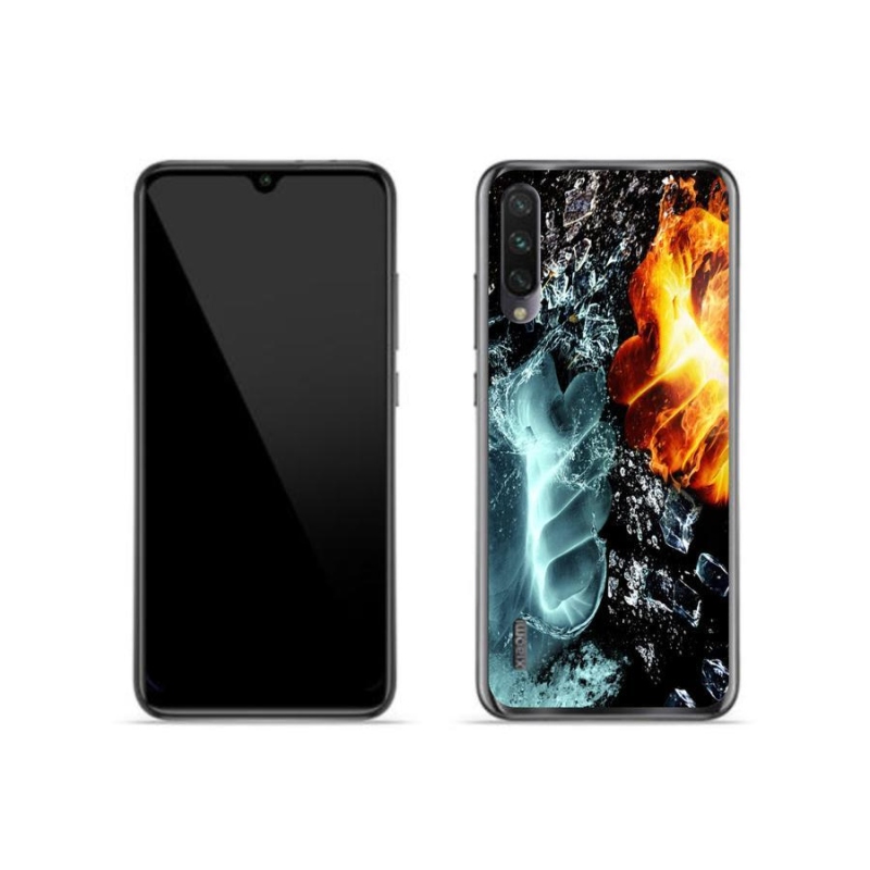 Gelový kryt mmCase na mobil Xiaomi Mi A3 - voda a oheň