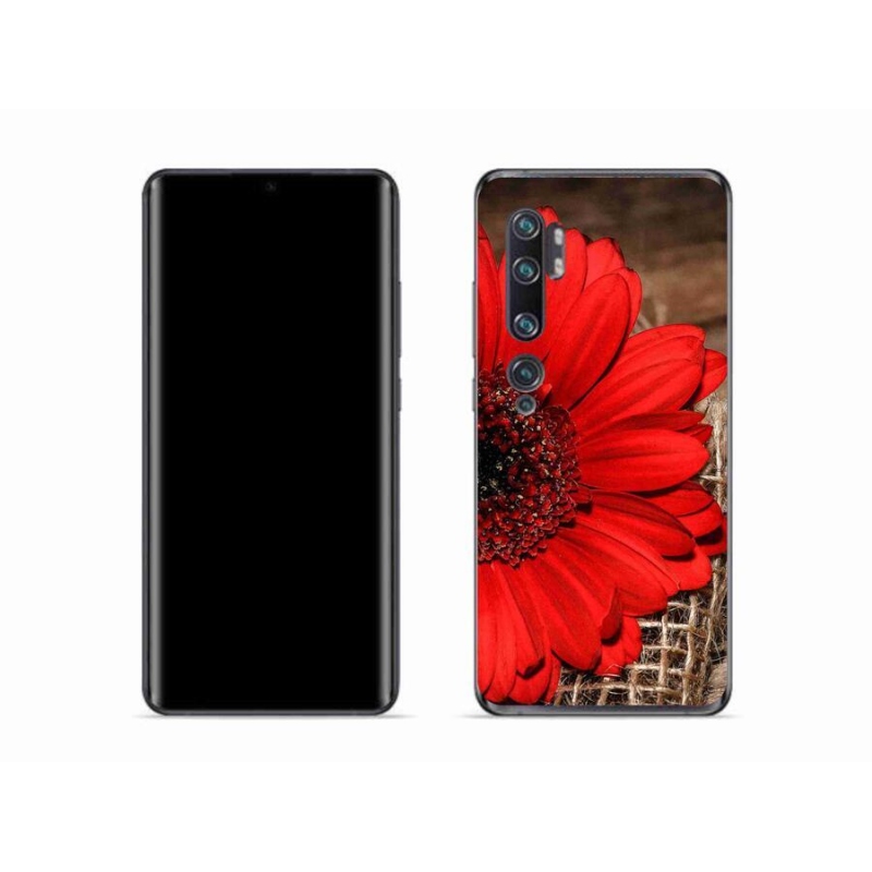 Gelový kryt mmCase na mobil Xiaomi Mi Note 10 - gerbera