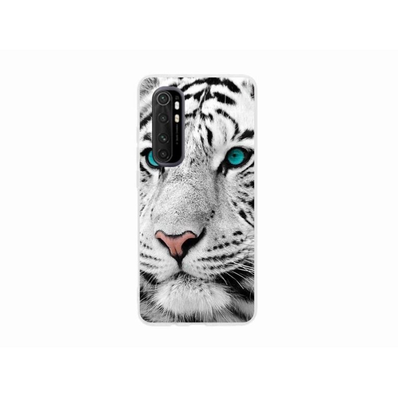 Gelový kryt mmCase na mobil Xiaomi Mi Note 10 Lite - bílý tygr