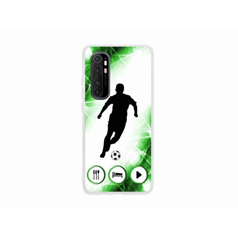 Gelový kryt mmCase na mobil Xiaomi Mi Note 10 Lite - fotbalista