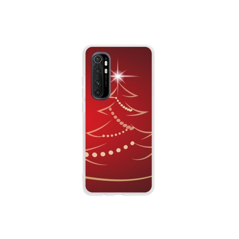 Gelový kryt mmCase na mobil Xiaomi Mi Note 10 Lite - kreslený vánoční stromek