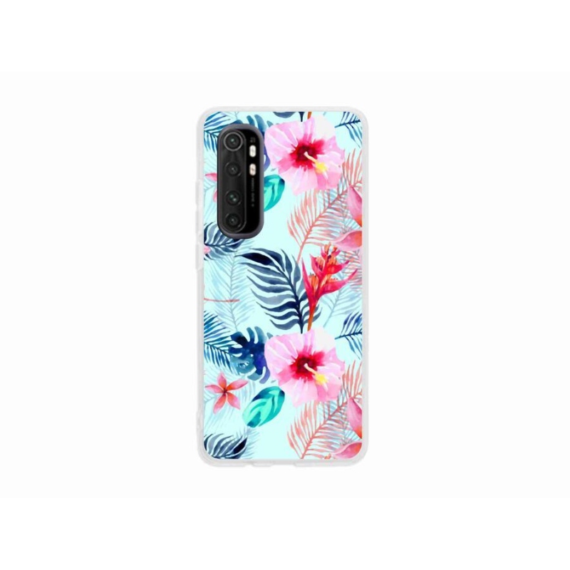Gelový kryt mmCase na mobil Xiaomi Mi Note 10 Lite - květiny