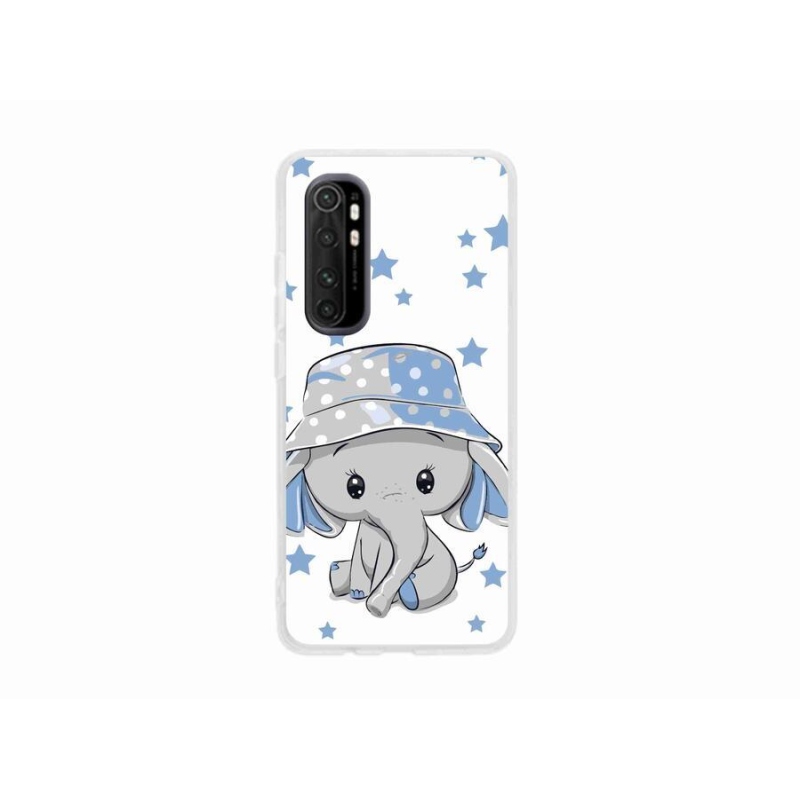 Gelový kryt mmCase na mobil Xiaomi Mi Note 10 Lite - modrý slon