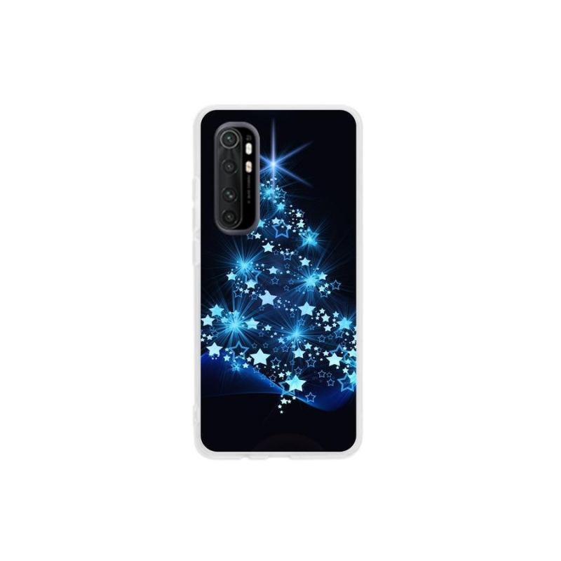 Gelový kryt mmCase na mobil Xiaomi Mi Note 10 Lite - vánoční stromek