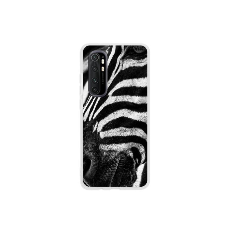 Gelový kryt mmCase na mobil Xiaomi Mi Note 10 Lite - zebra