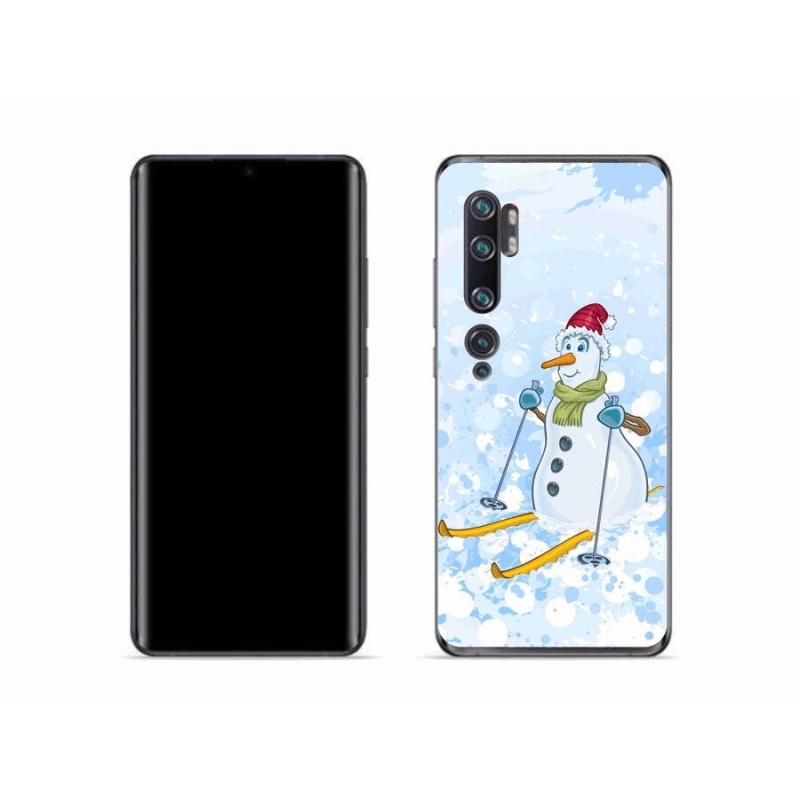 Gelový kryt mmCase na mobil Xiaomi Mi Note 10 - sněhulák
