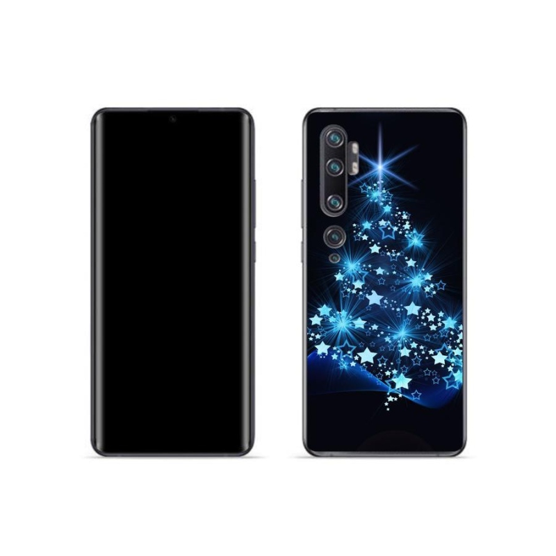 Gelový kryt mmCase na mobil Xiaomi Mi Note 10 - vánoční stromek