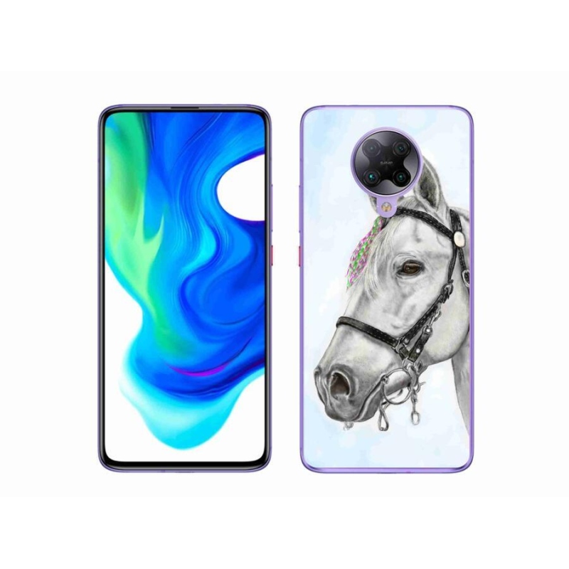 Gelový kryt mmCase na mobil Xiaomi Poco F2 Pro - bílý kůň 1