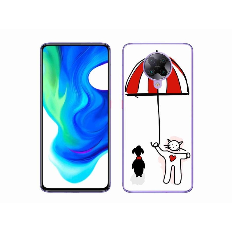 Gelový kryt mmCase na mobil Xiaomi Poco F2 Pro - pejsek a kočička