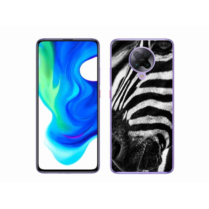 Gelový kryt mmCase na mobil Xiaomi Poco F2 Pro - zebra