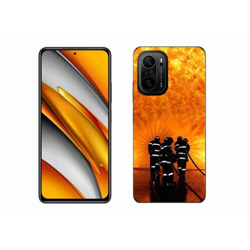 Gelový kryt mmCase na mobil Xiaomi Poco F3 - požár