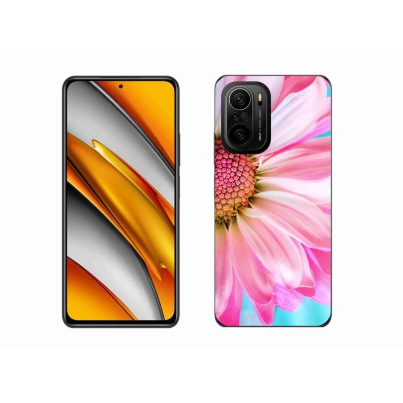 Gelový kryt mmCase na mobil Xiaomi Poco F3 - růžová květina
