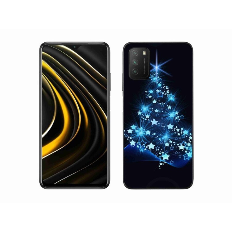 Gelový kryt mmCase na mobil Xiaomi Poco M3 - vánoční stromek