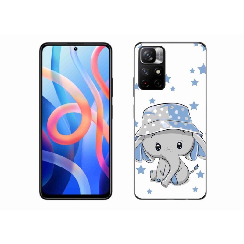 Gelový kryt mmCase na mobil Xiaomi Poco M4 Pro 5G - modrý slon