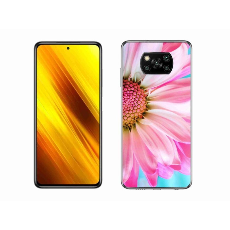 Gelový kryt mmCase na mobil Xiaomi Poco X3 Pro - růžová květina