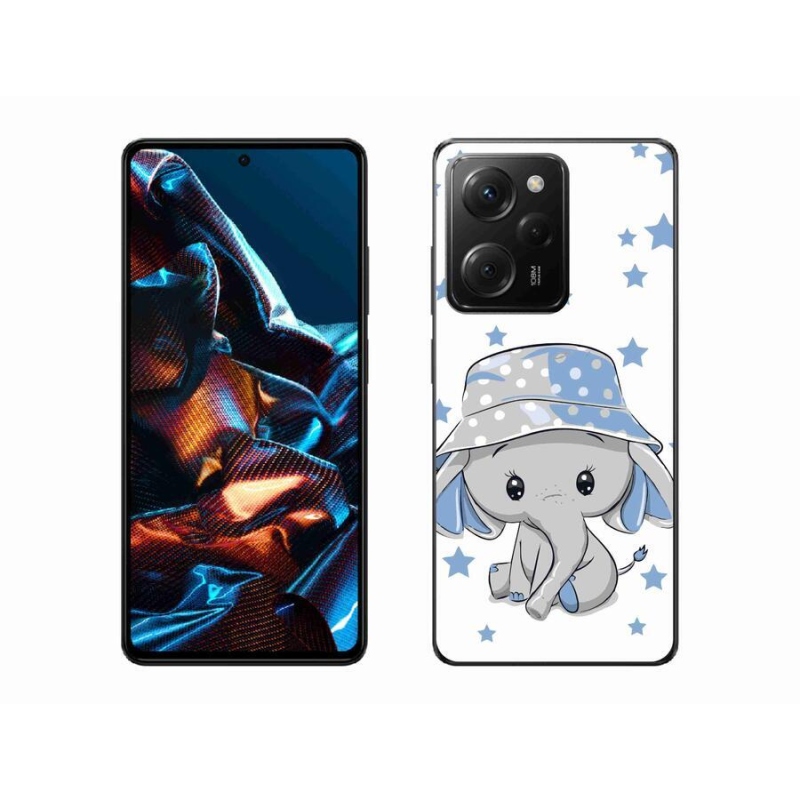 Gelový kryt mmCase na mobil Xiaomi Poco X5 Pro 5G - modrý slon