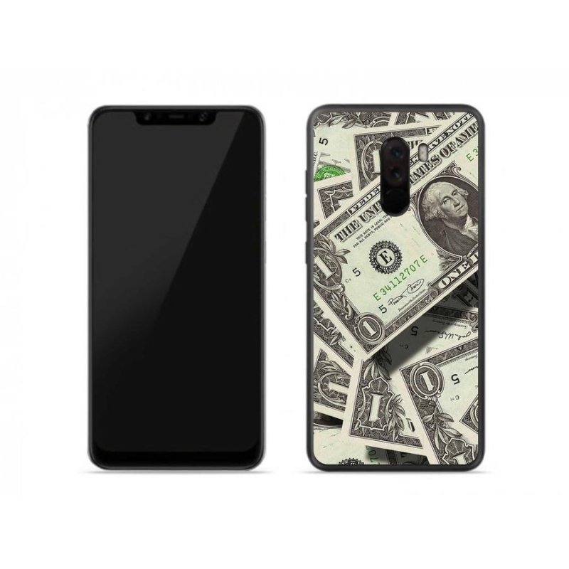 Gelový kryt mmCase na mobil Xiaomi Pocophone F1 - americký dolar