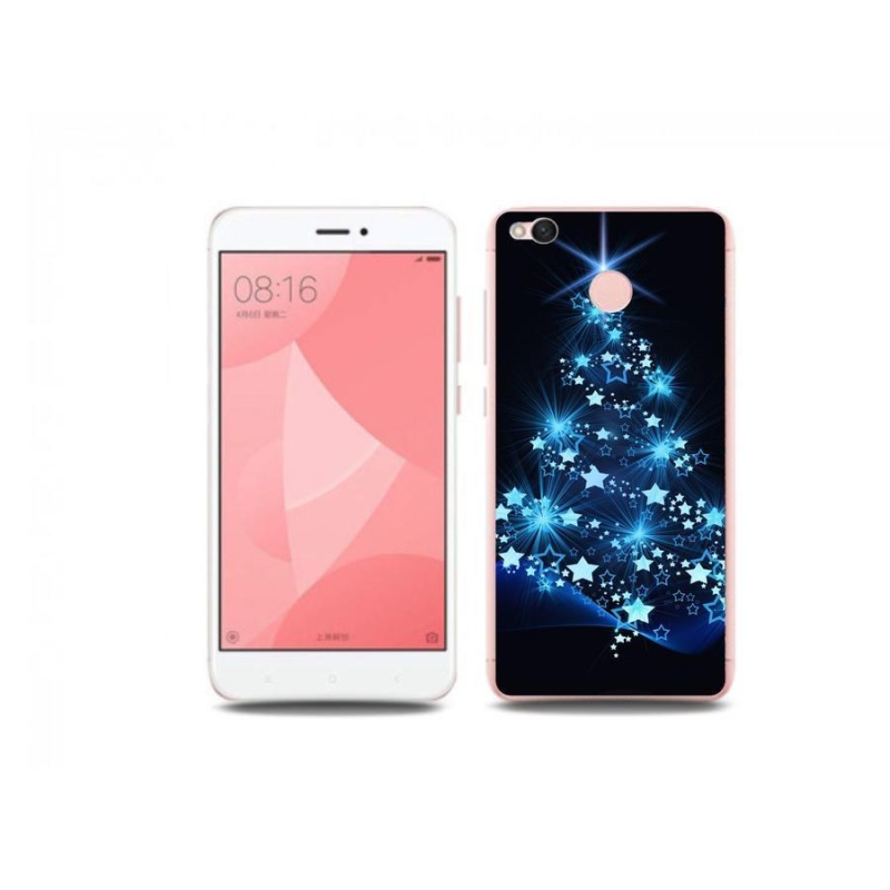 Gelový kryt mmCase na mobil Xiaomi Redmi 4X - vánoční stromek