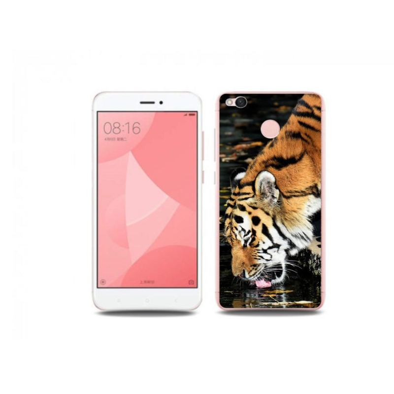 Gelový kryt mmCase na mobil Xiaomi Redmi 4X - žíznivý tygr