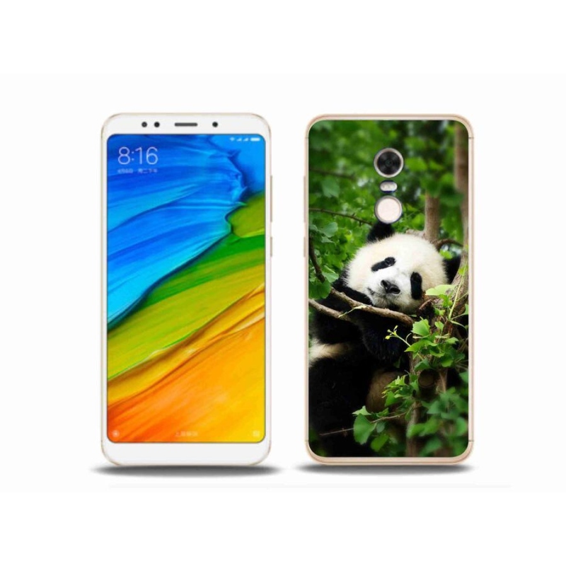 Gelový kryt mmCase na mobil Xiaomi Redmi 5 Plus - panda