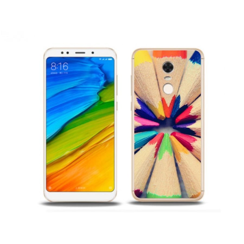 Gelový kryt mmCase na mobil Xiaomi Redmi 5 Plus - pastelky