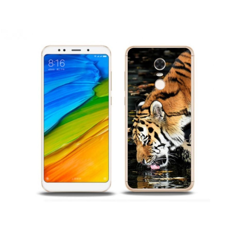 Gelový kryt mmCase na mobil Xiaomi Redmi 5 Plus - žíznivý tygr