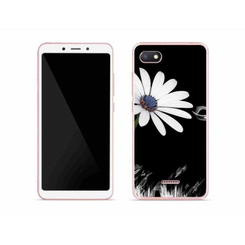 Gelový kryt mmCase na mobil Xiaomi Redmi 6A - bílá květina