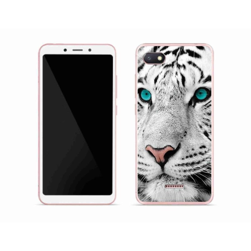 Gelový kryt mmCase na mobil Xiaomi Redmi 6A - bílý tygr
