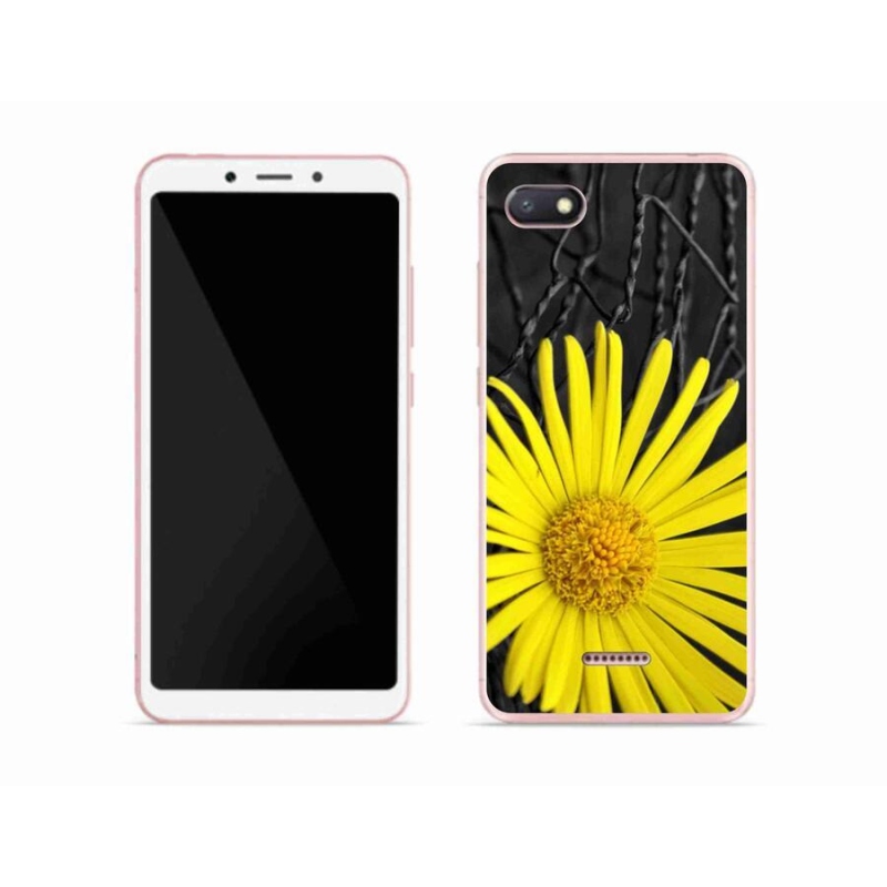 Gelový kryt mmCase na mobil Xiaomi Redmi 6A - žlutá květina