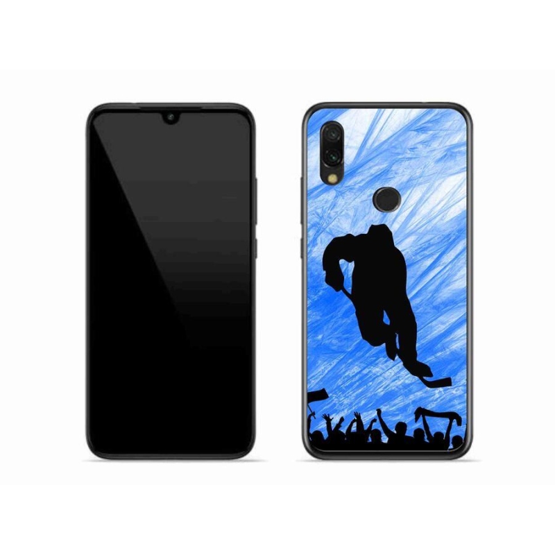 Gelový kryt mmCase na mobil Xiaomi Redmi 7 - hokejový hráč