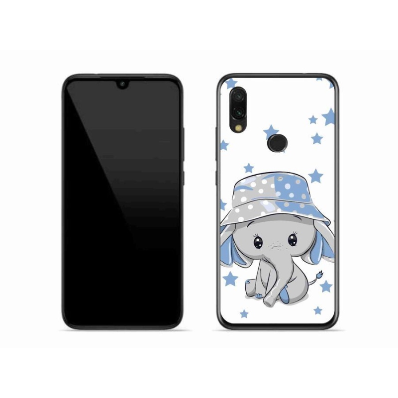 Gelový kryt mmCase na mobil Xiaomi Redmi 7 - modrý slon