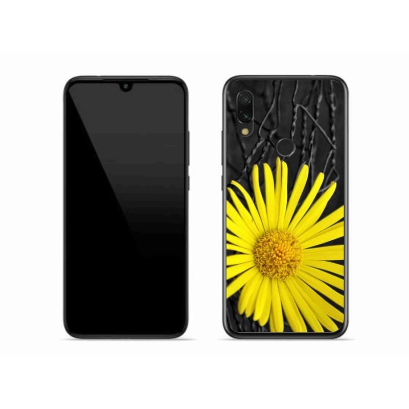 Gelový kryt mmCase na mobil Xiaomi Redmi 7 - žlutá květina