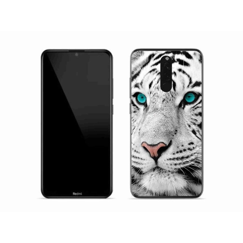 Gelový kryt mmCase na mobil Xiaomi Redmi 8 - bílý tygr